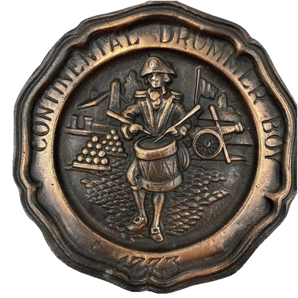 Drummer Boy 1773 Pewter Wall Plate - Sexton USA  American Revolution Numbered